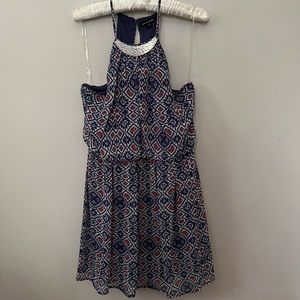 As U Wish Blue Halter Dress